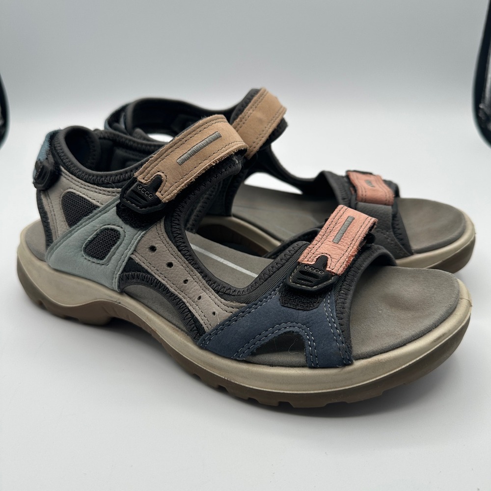 ECCO Yucatan Sport Sandals 39 8.5 Hiking Walking Gorpcore Comfort Travel Granola - Picture 2 of 10